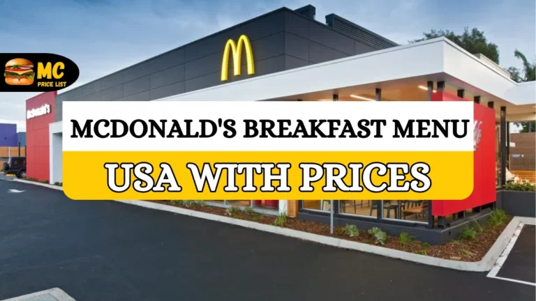 McDonalds Breakfast Menu with Prices & Calories (2026)