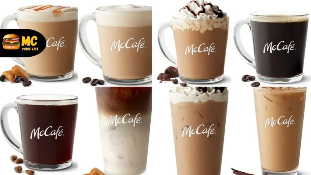McDonalds McCafe Coffees Menu Prices USA