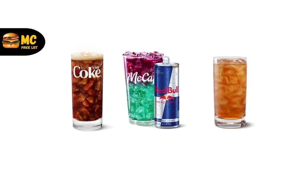 McDonalds McCafe Refreshers & Energy Drinks Menu Prices