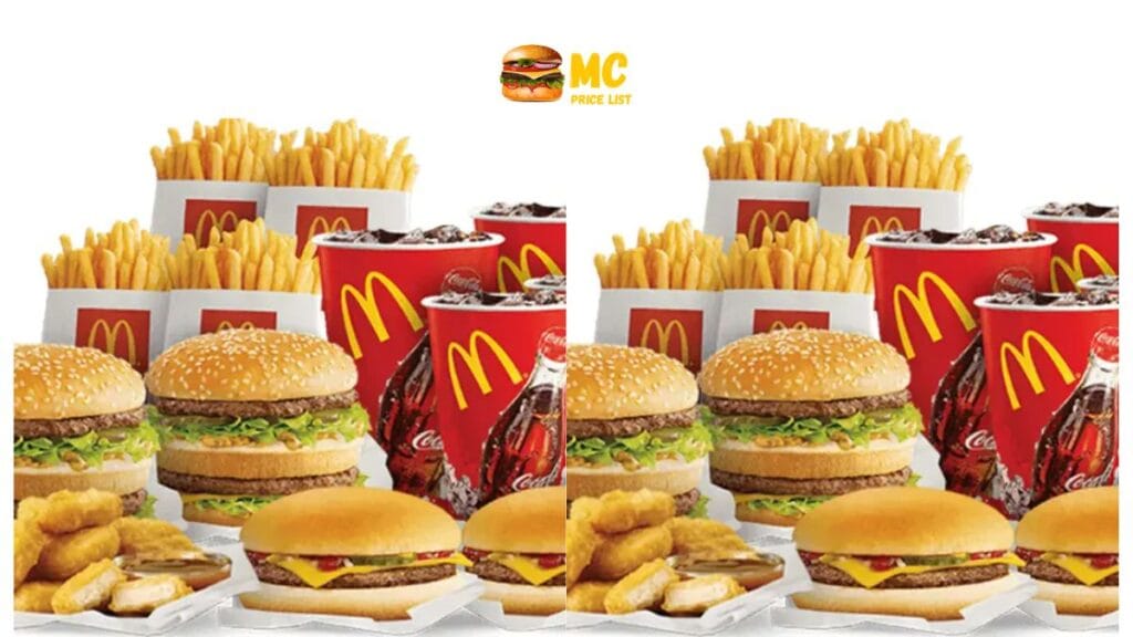 McDonalds Shareable Packs & Family Meals Menu Prices USA