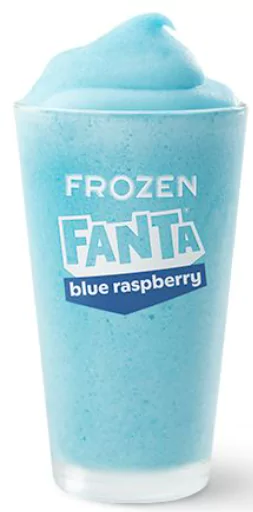 Medium Frozen Fanta® Blue Raspberry