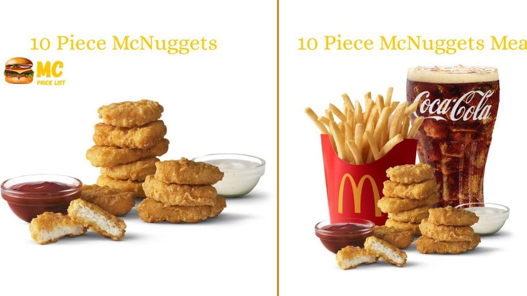 10 Piece McNuggets Price: A La Carte vs. Meal