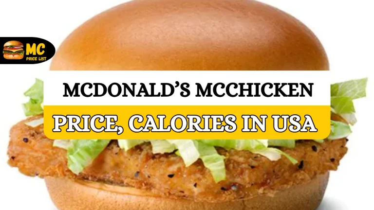 McDonald's McChicken Price, Nutrition, and Allergens
